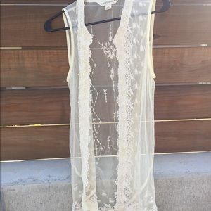 White Lace Vest XSmall